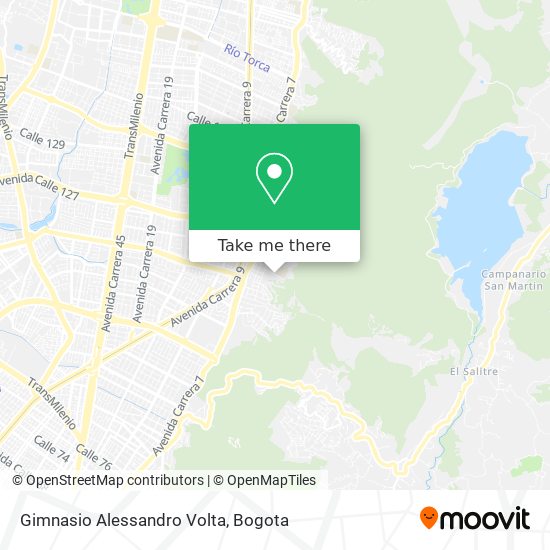 Gimnasio Alessandro Volta map