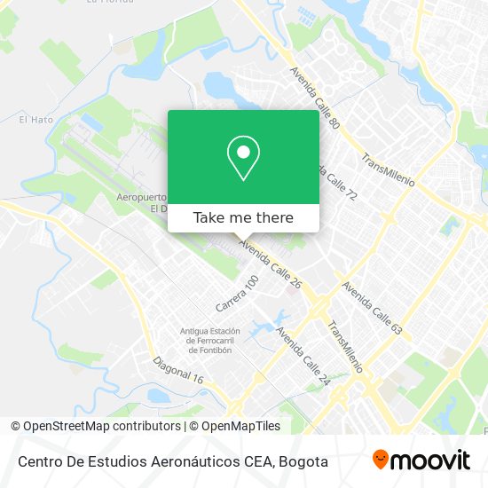 Mapa de Centro De Estudios Aeronáuticos CEA