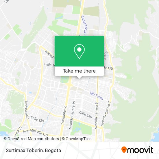 Mapa de Surtimax Toberin