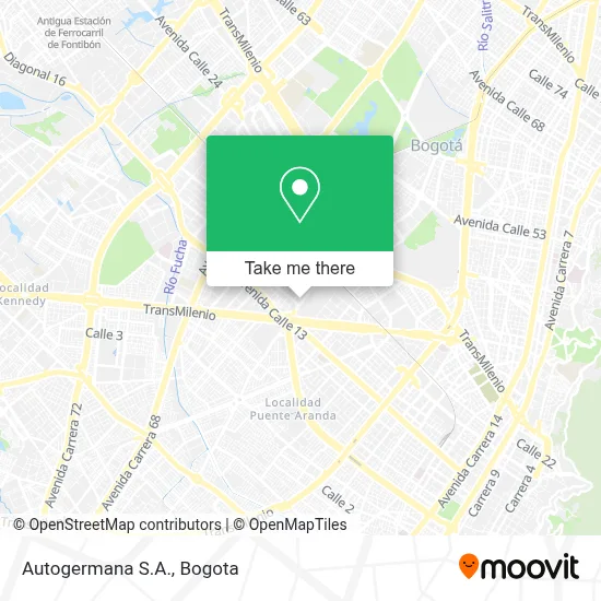 Autogermana S.A. map