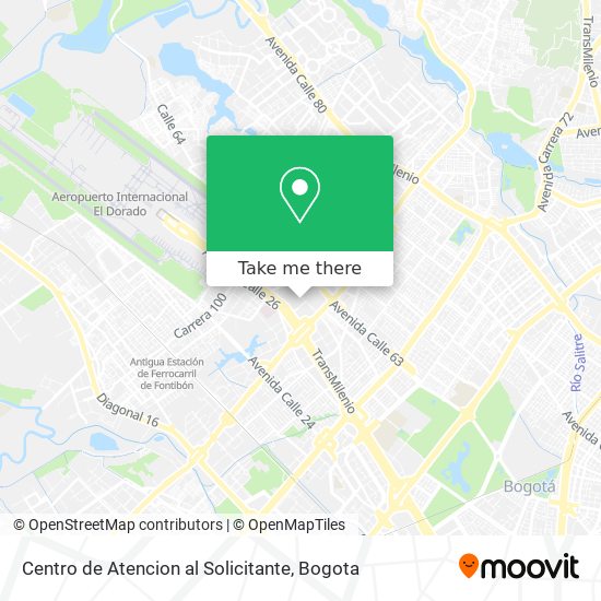 Mapa de Centro de Atencion al Solicitante