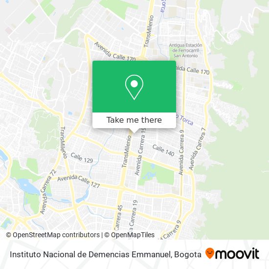 Instituto Nacional de Demencias Emmanuel map