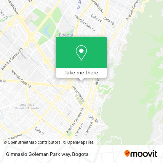 Mapa de Gimnasio Goleman Park way