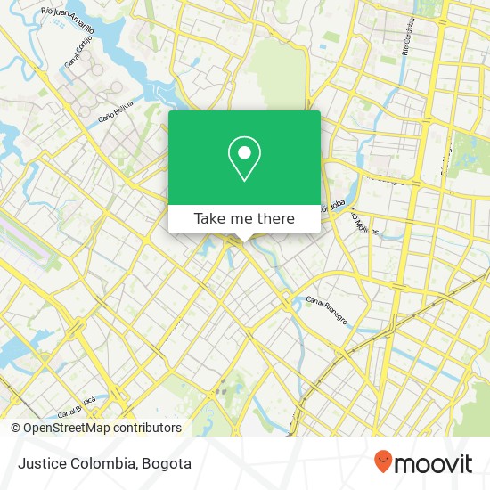 Justice Colombia map