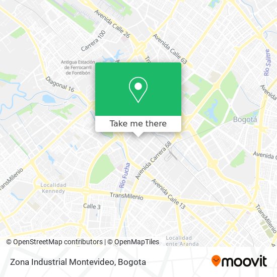 Zona Industrial Montevideo map