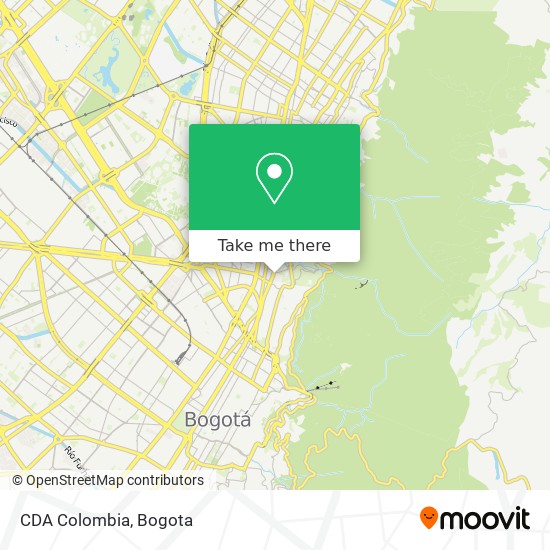 CDA Colombia map