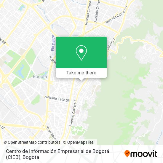 Centro de Información Empresarial de Bogotá (CIEB) map