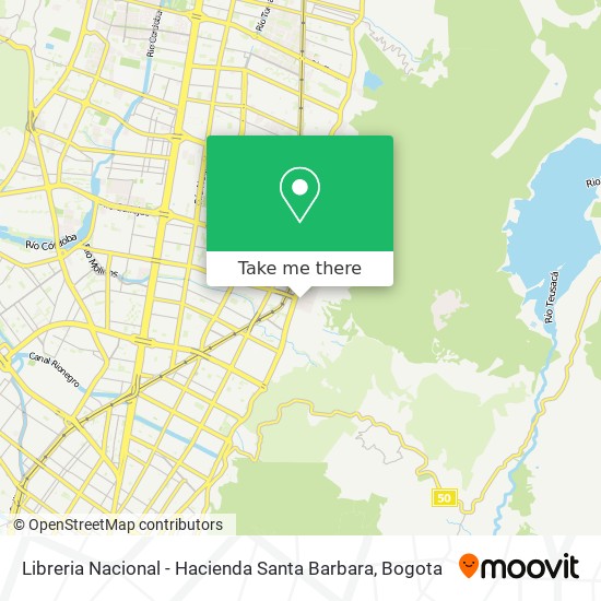 Libreria Nacional - Hacienda Santa Barbara map