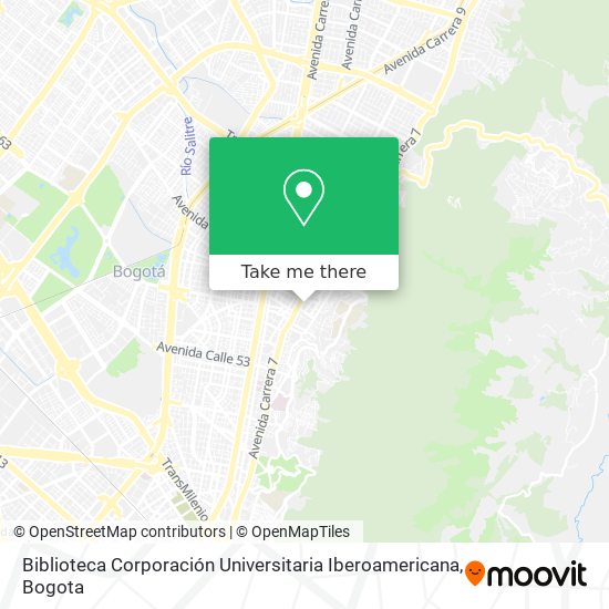 Biblioteca Corporación Universitaria Iberoamericana map