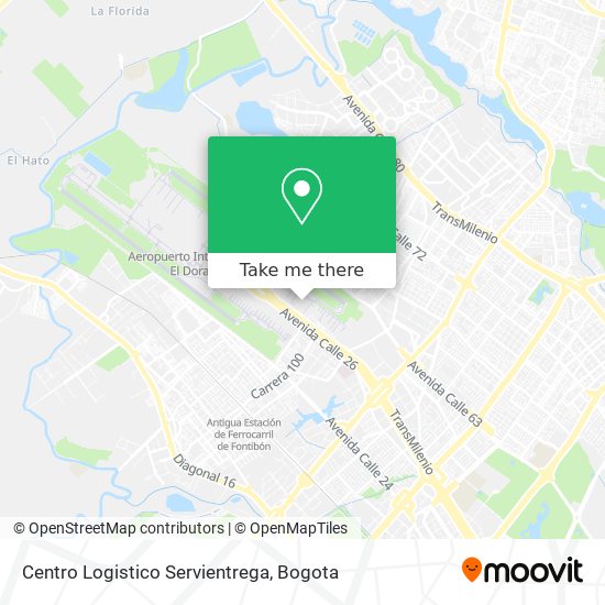Centro Logistico Servientrega map