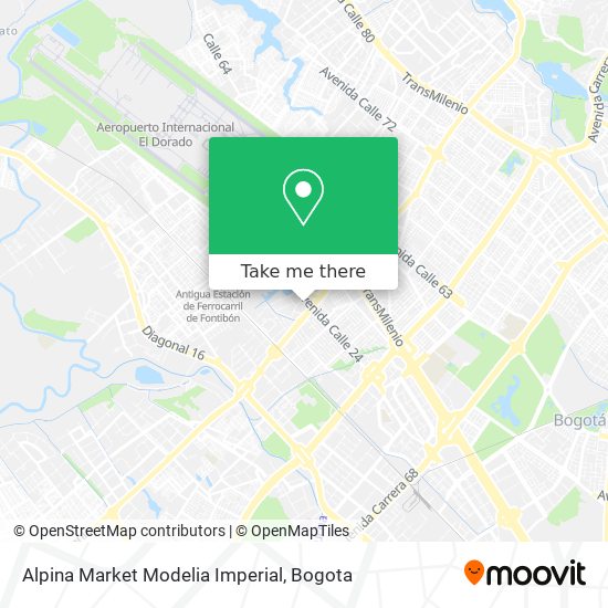 Mapa de Alpina Market Modelia Imperial