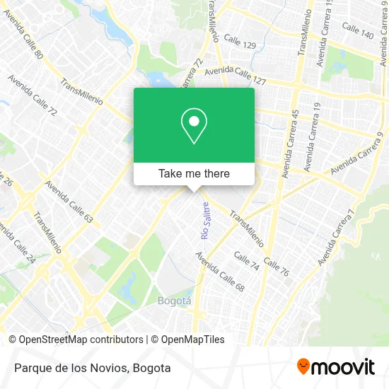 Parque de los Novios map
