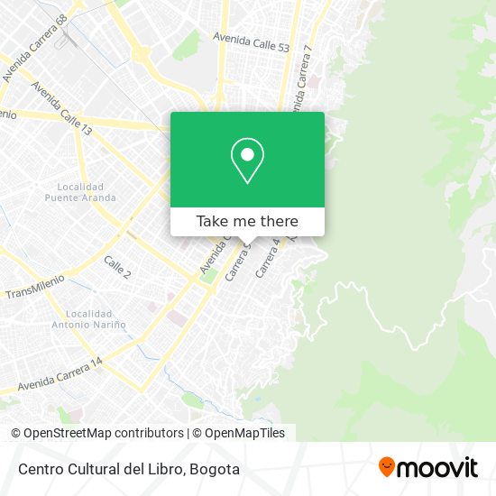 Mapa de Centro Cultural del Libro
