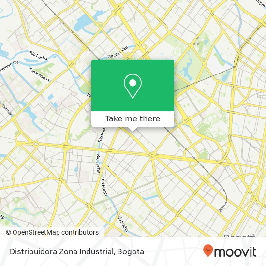 Distribuidora Zona Industrial map