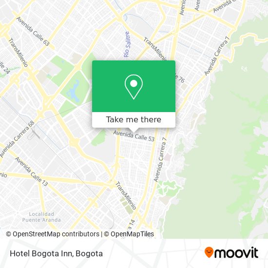 Hotel Bogota Inn map
