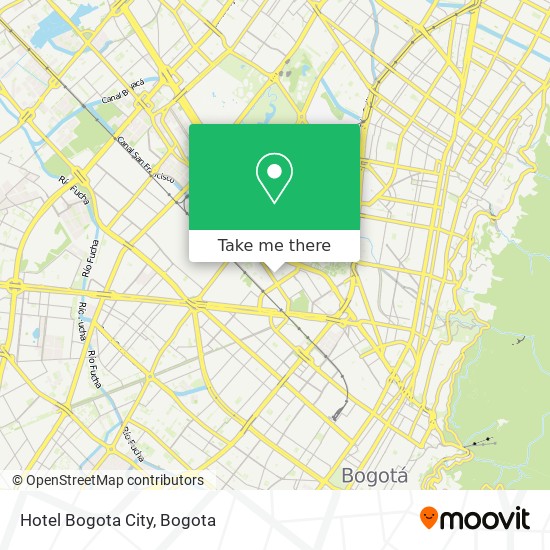 Hotel Bogota City map