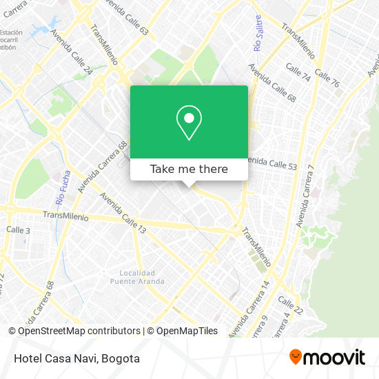 Hotel Casa Navi map