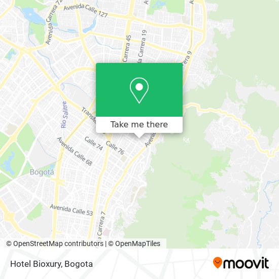 Hotel Bioxury map