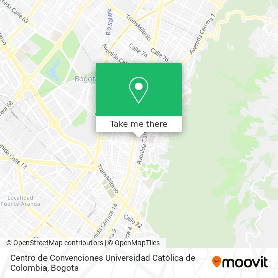 Centro de Convenciones Universidad Católica de Colombia map