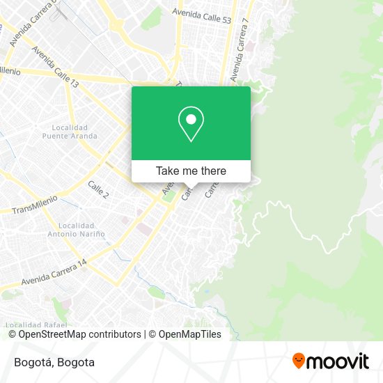 Bogotá map