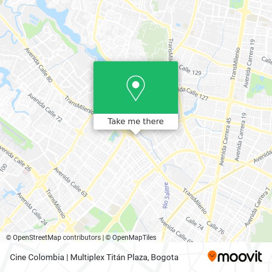 Cine Colombia | Multiplex Titán Plaza map