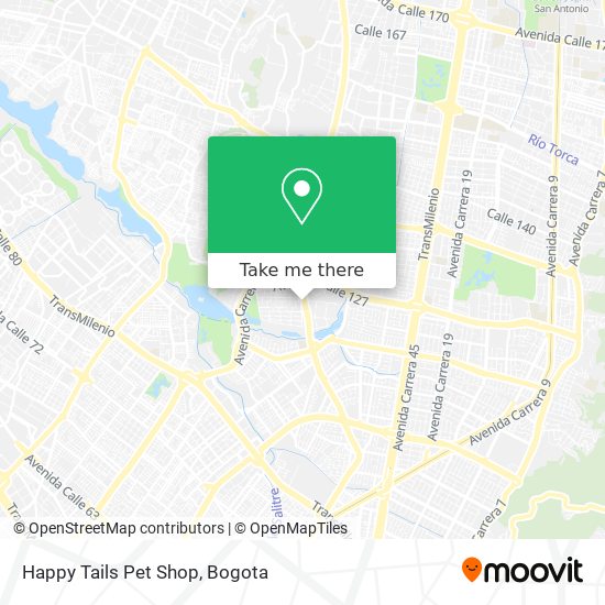 Mapa de Happy Tails Pet Shop