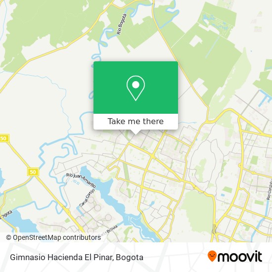 Gimnasio Hacienda El Pinar map