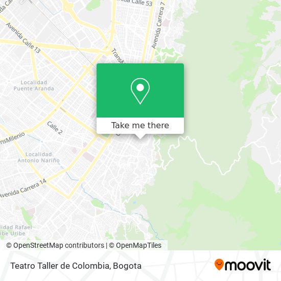 Mapa de Teatro Taller de Colombia