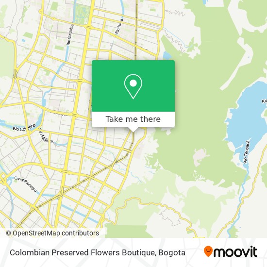 Colombian Preserved Flowers Boutique map