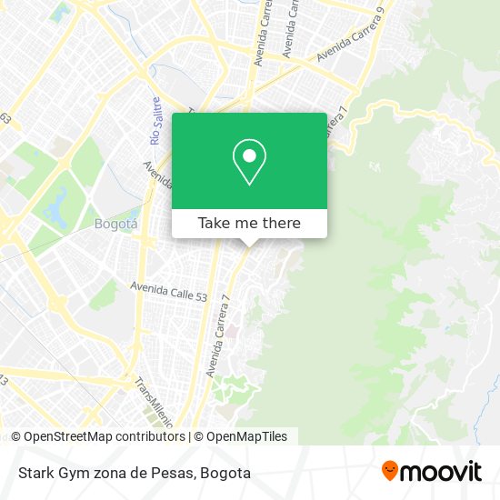 Stark Gym zona de Pesas map