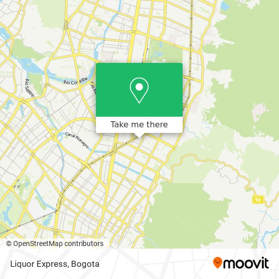 Liquor Express map