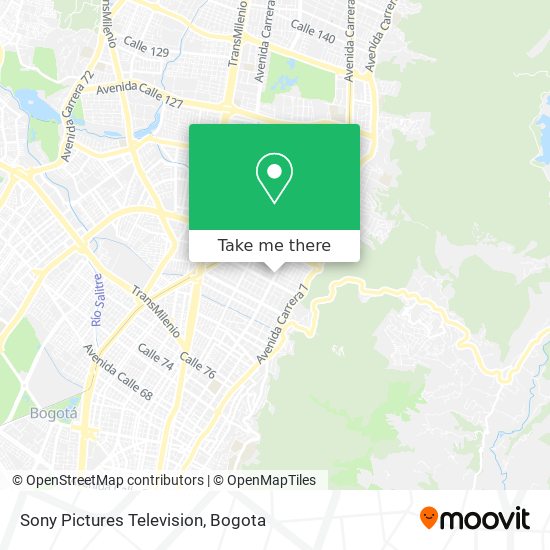 Sony Pictures Television map