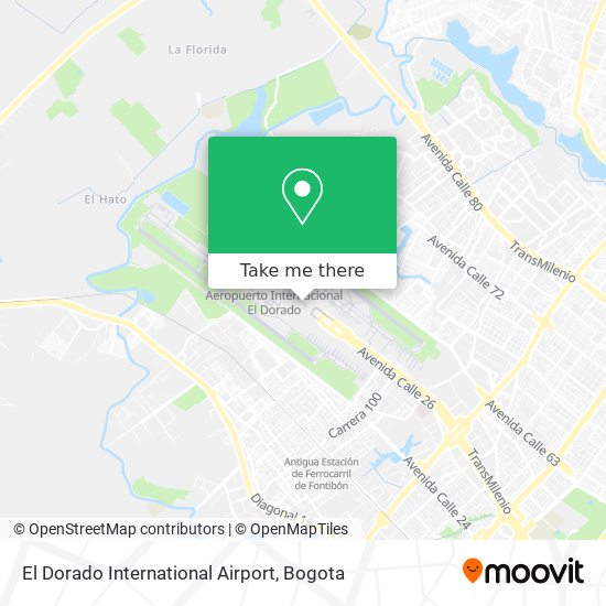 El Dorado International Airport map