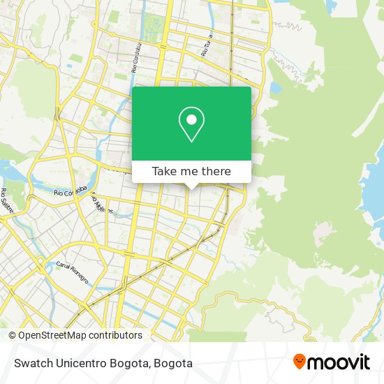 Swatch Unicentro Bogota map
