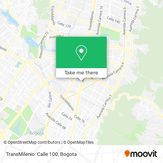 TransMilenio: Calle 100 map