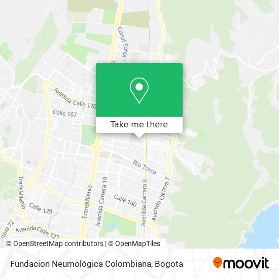 Mapa de Fundacion Neumológica Colombiana