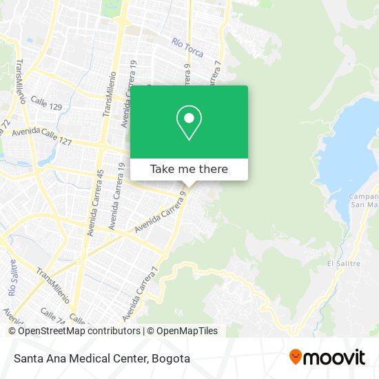 Santa Ana Medical Center map