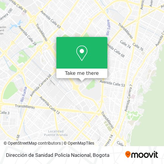 Mapa de Dirección de Sanidad Policía Nacional
