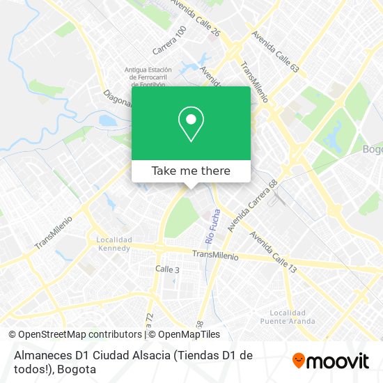 Almaneces D1 Ciudad Alsacia (Tiendas D1 de todos!) map