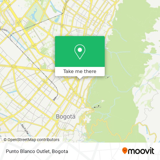 Punto Blanco Outlet map