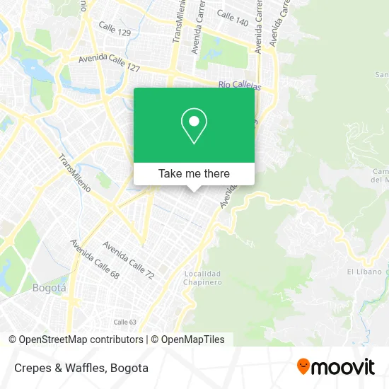 Crepes & Waffles map