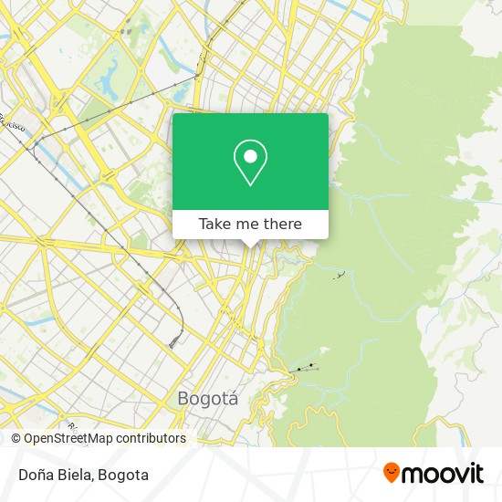 Doña Biela map