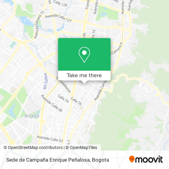 Sede de Campaña Enrique Peñalosa map