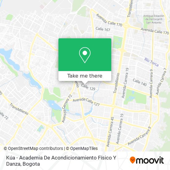 Kúa - Academia De Acondicionamiento Físico Y Danza map