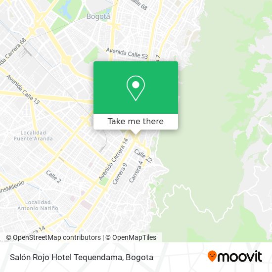 Salón Rojo Hotel Tequendama map