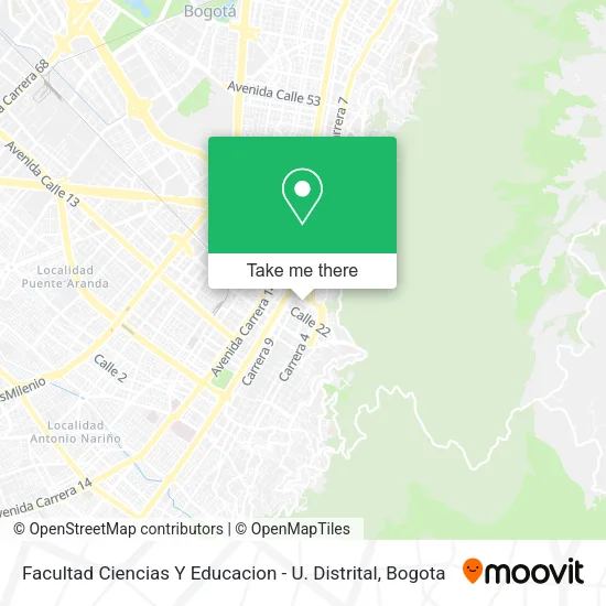 Facultad Ciencias Y Educacion - U. Distrital map