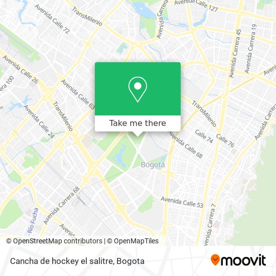 Mapa de Cancha de hockey el salitre