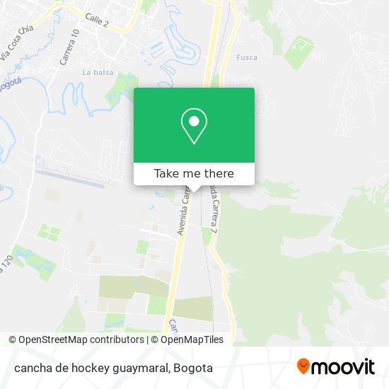 cancha de hockey guaymaral map