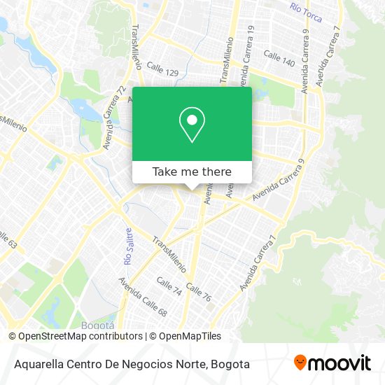 Aquarella Centro De Negocios Norte map
