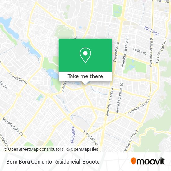 Bora Bora Conjunto Residencial map